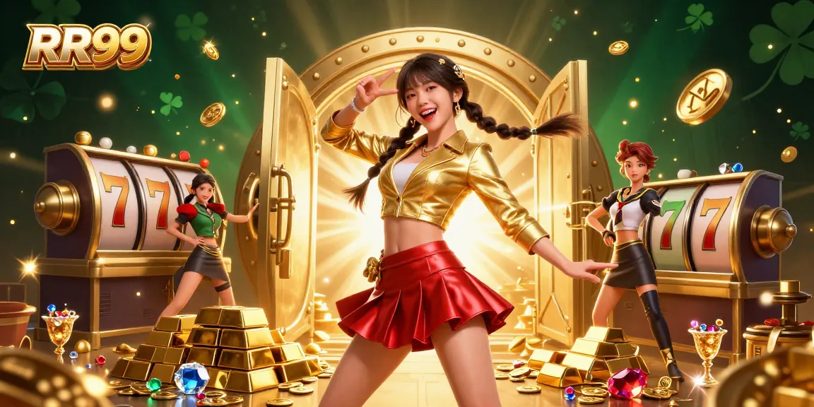 Experience thrilling gameplay with RR99, featuring vibrant 3D slot machines and dynamic casino elements.