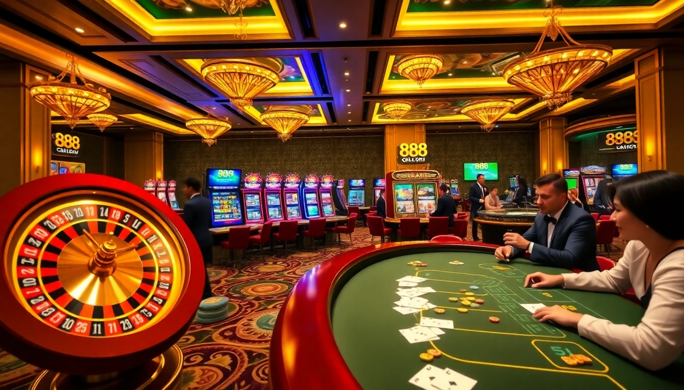 Experience the excitement of 888 NEW with thrilling online casino games and vibrant gambling elements.
