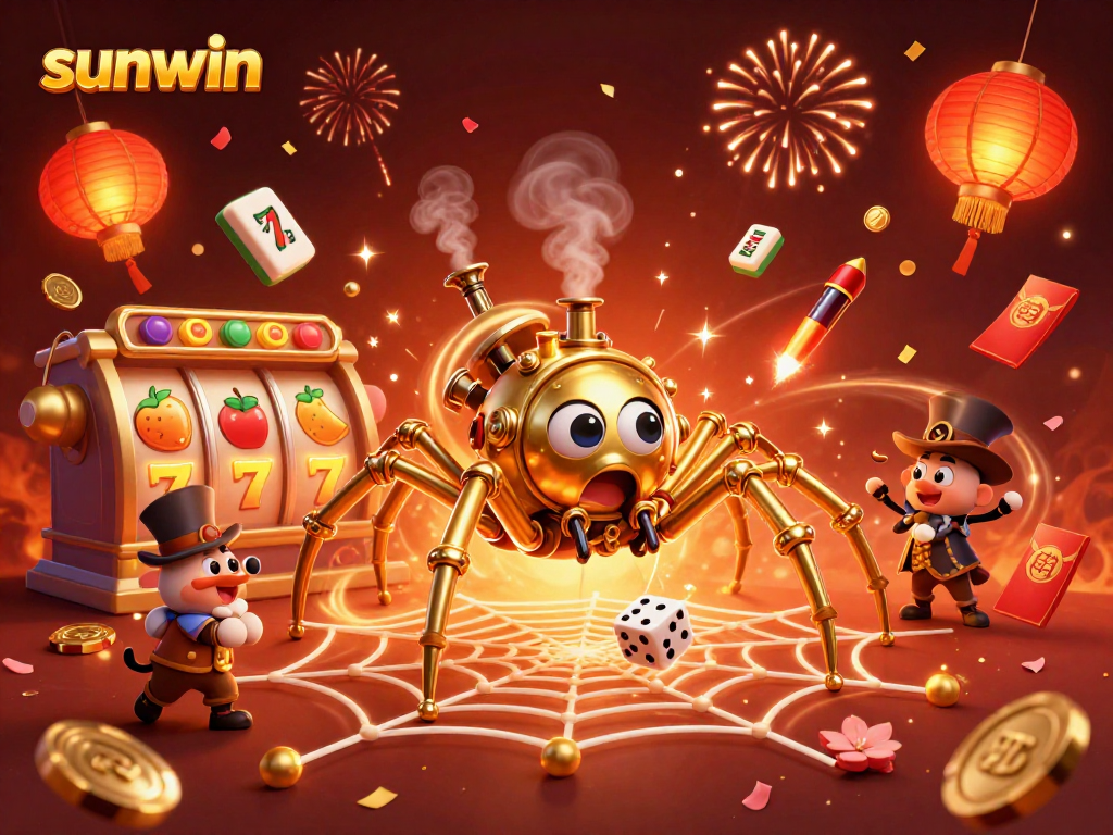 Experience thrilling wins with sunwin's vibrant steampunk slot scene featuring golden delights.