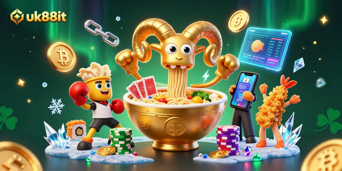 Engage in thrilling gameplay at uk88it with 3D cartoon characters in a vibrant casino scene.