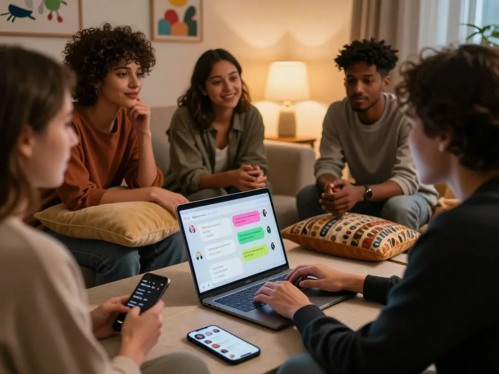Engaging sex chat environment showcasing real connections and conversation online.