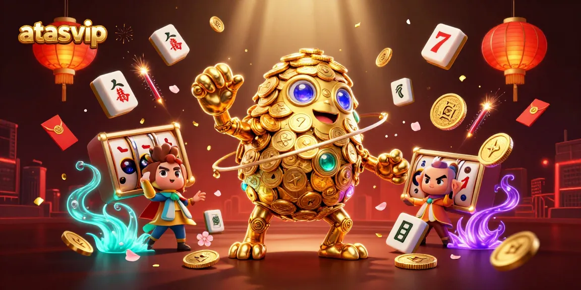 Engage in thrilling gameplay at atasvip featuring vibrant animations and casino elements.