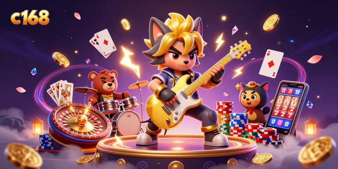 Engage in thrilling gameplay with c 168 featuring vibrant casino elements and dynamic characters.