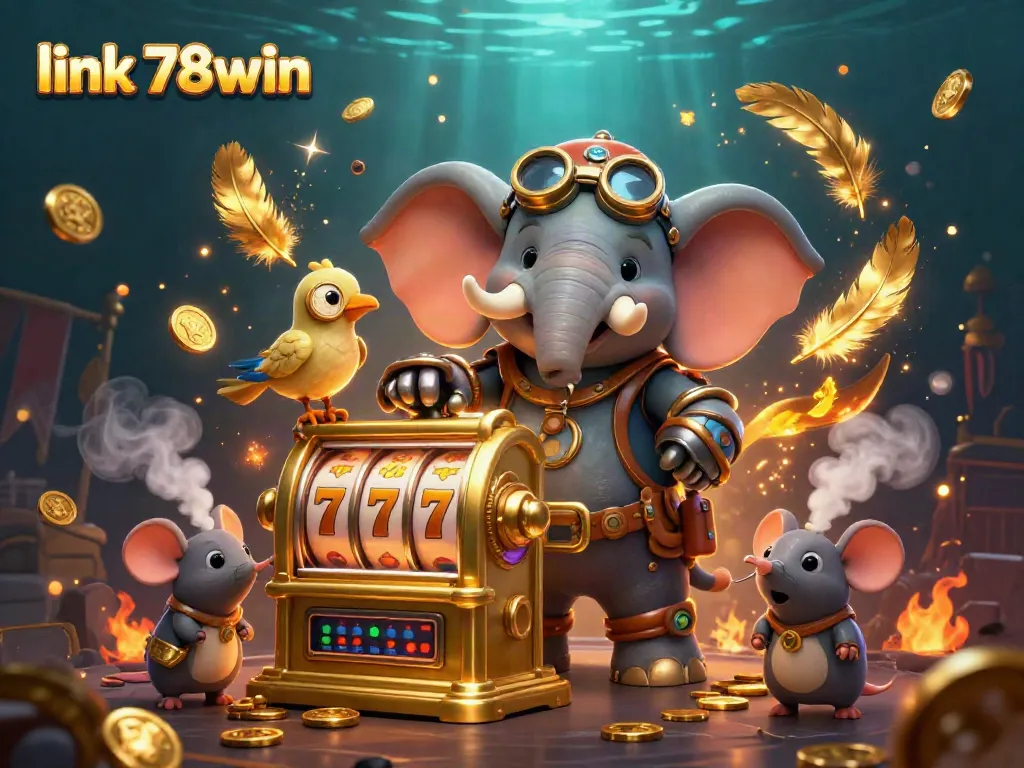 Experience the thrill of gaming at link 78win with steampunk characters and dynamic casino elements.