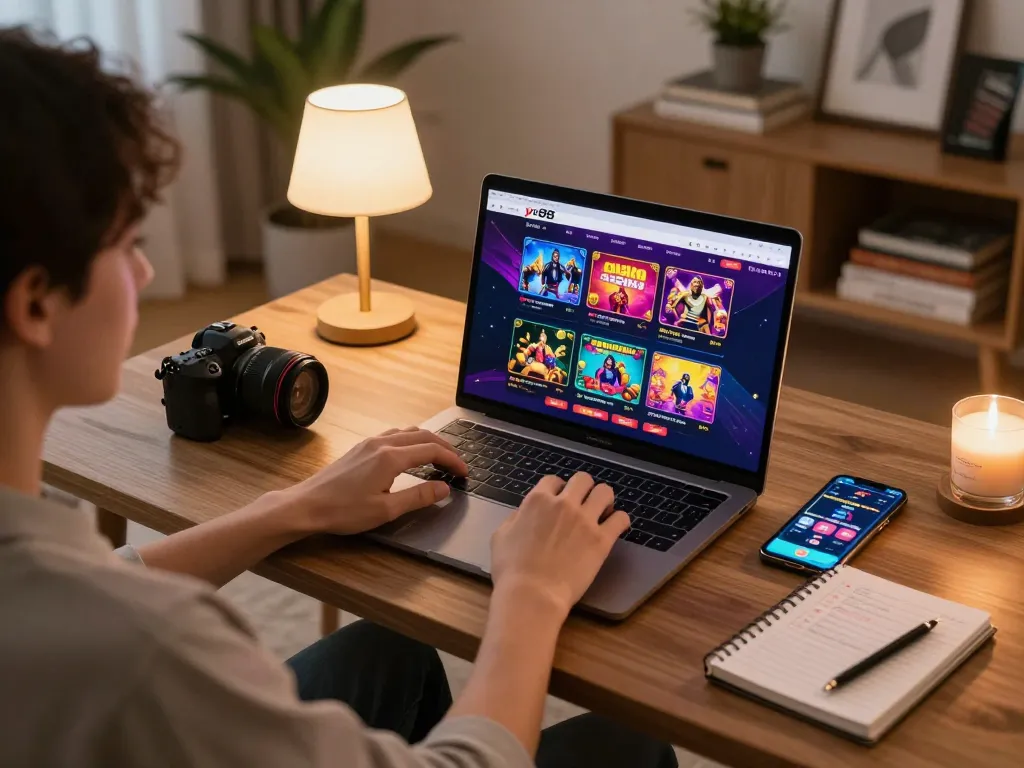 Engaging online gaming scene with yo88 interface displaying live dealer game and strategic betting
