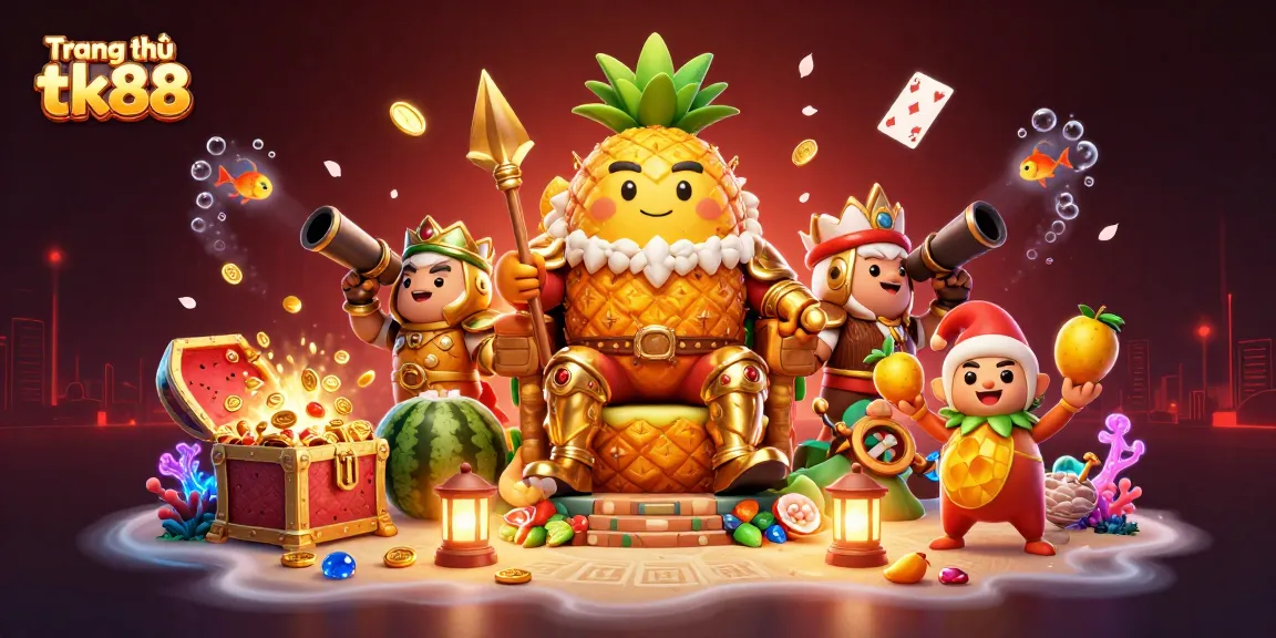 Experience thrilling casino fun with our illustration of Trang chủ tk88 featuring vibrant characters and dynamic elements.