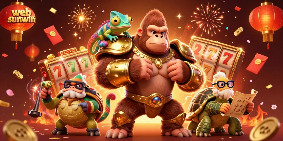 Engage in a thrilling adventure at web sunwin with exciting 3D characters in a vibrant casino scene.