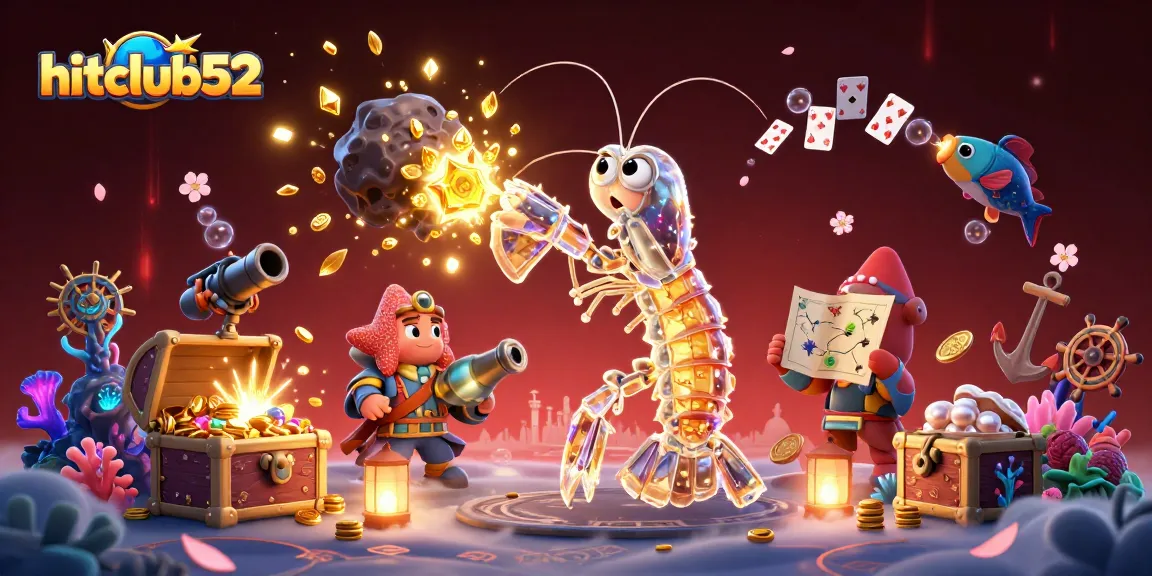 Engage with hitclub52, showcasing a thrilling underwater casino adventure with vibrant gems and gaming elements.