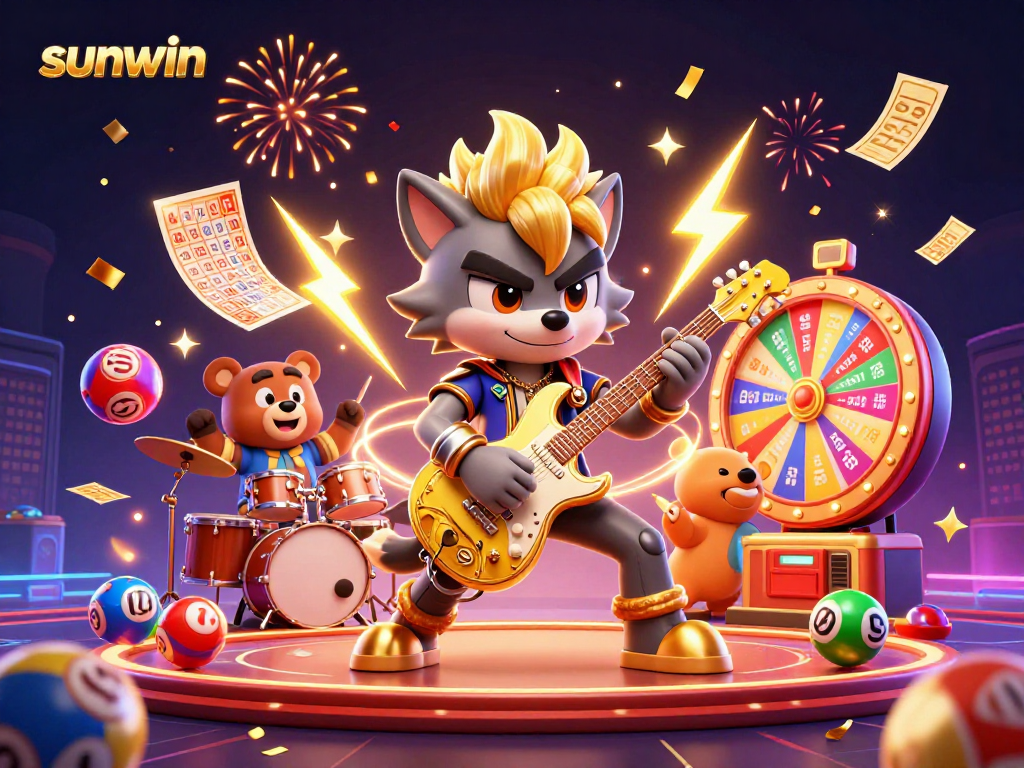 Experience thrilling moments with sunwin in a vibrant casino scene full of dynamic games.