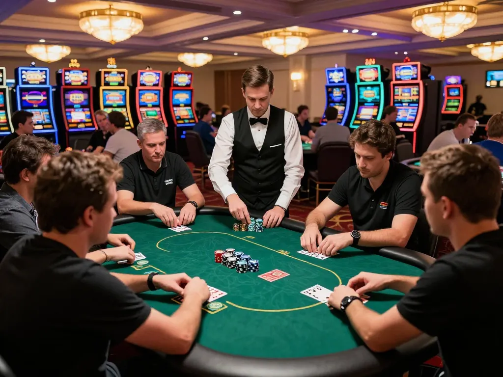 Engaging poker gameplay scene at U888vip1 with players strategizing their next moves.