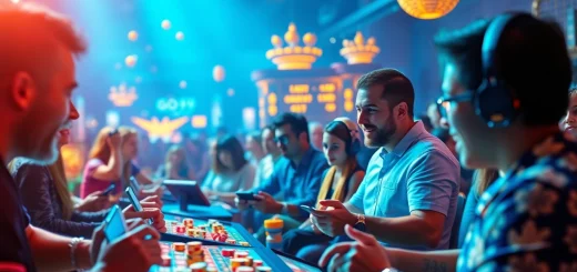 Experience the thrill of gaming at https://go99.cheap/ with a dynamic scene showcasing online casino excitement and modern technology.
