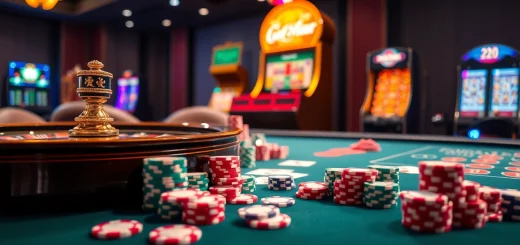 Experience thrilling moments at ca khia tv while playing poker and roulette in an elegant casino setting.