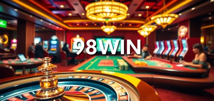 Experience thrilling gameplay at 98WIN with vibrant casino tables and excitement all around