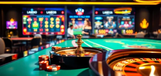 Experience the thrill of online gambling with FLY88 COM at a vibrant casino table.