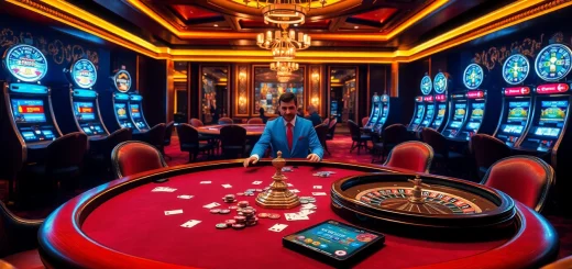 Người chơi poker KO66 đang tham gia tại một bàn sang trọng với chip và bài, thể hiện sự hồi hộp của cược cao.