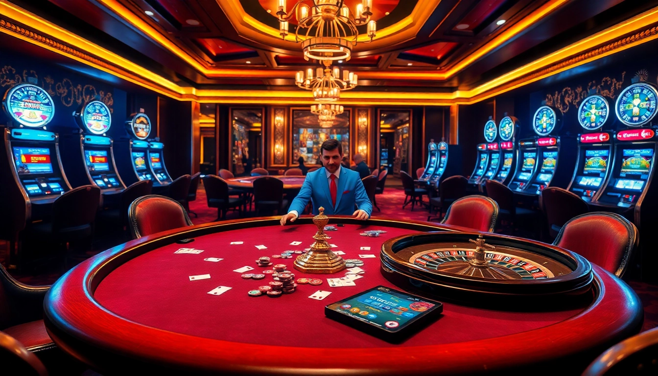 Người chơi poker KO66 đang tham gia tại một bàn sang trọng với chip và bài, thể hiện sự hồi hộp của cược cao.