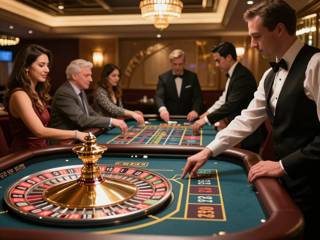 CM88 players enjoy intense gameplay at a vibrant roulette table, showcasing dynamic betting action.