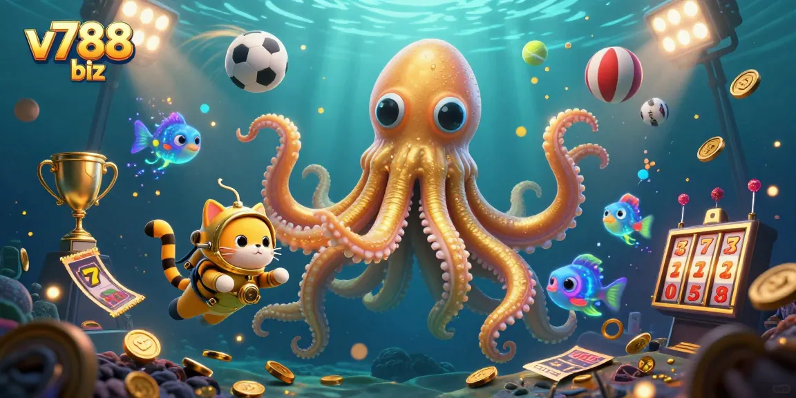 Engage in thrilling gaming adventures at v788 biz with exciting visuals of treasure-filled ocean depths.